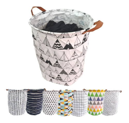 Q-2432-cesto Para Roupa Suja-tamanho:35cmx45cm-material:pano E Eva