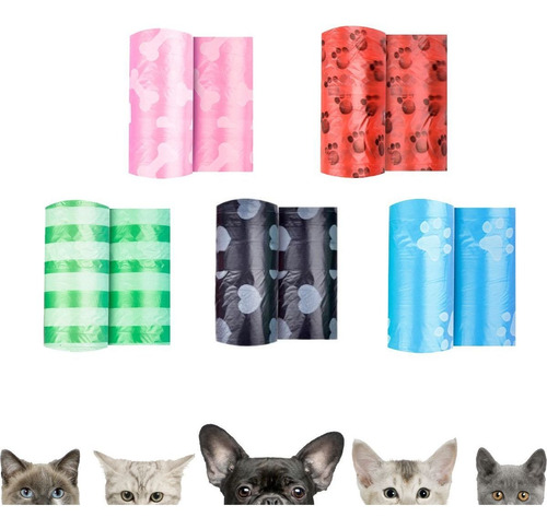 03 Rolos De Saquinhos Refil Cata Caca Cachorro Pet Coletor
