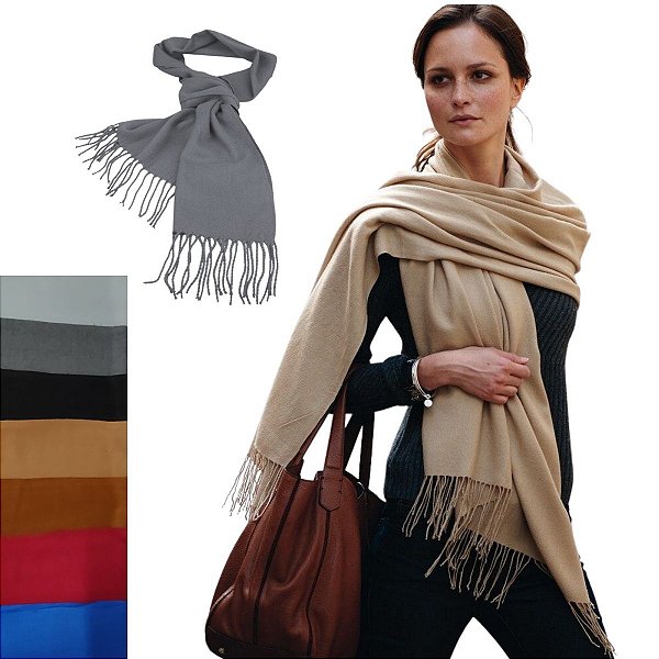 Echarpe Feminino Cachecol Manta Pashmina Lenço Xale Longo