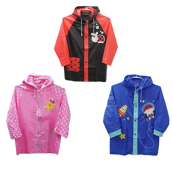 Capa De Chuva Infantil Tamanhos 6,8,10