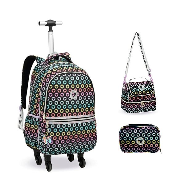 Mochila Infantil Estojo Lancheira