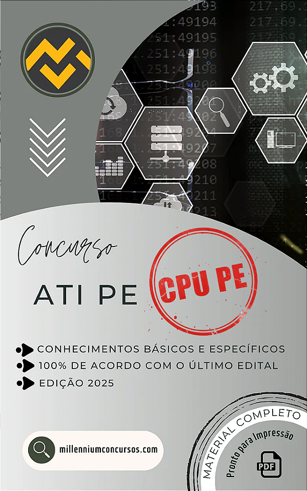 Apostila ATI PE 2025 Analista Consultor de TI Comunicação (CPU PE)