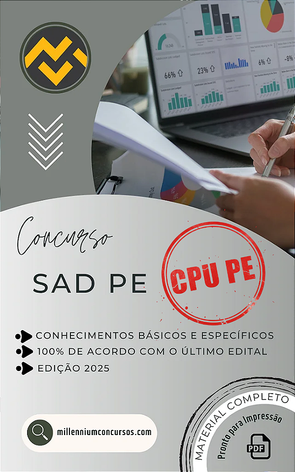 Apostila SAD PE 2025 Gestor Administrativa Contador (CPU PE)