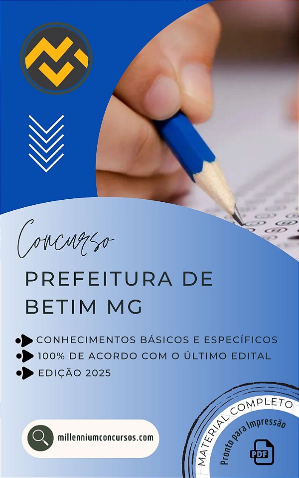 Apostila PREFEITURA DE BETIM MG 2025 Professor PII Educação Física
