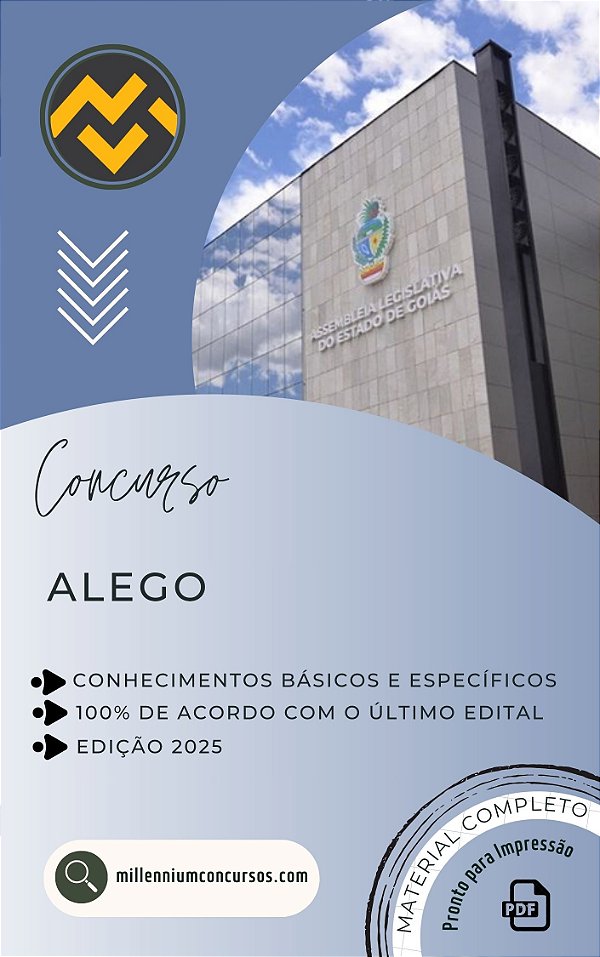 Apostila ALEGO 2025 Analista de Sistemas