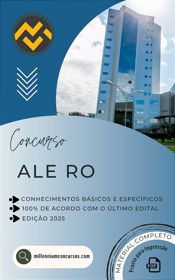 Apostila ALE RO 2025 Analista Administração