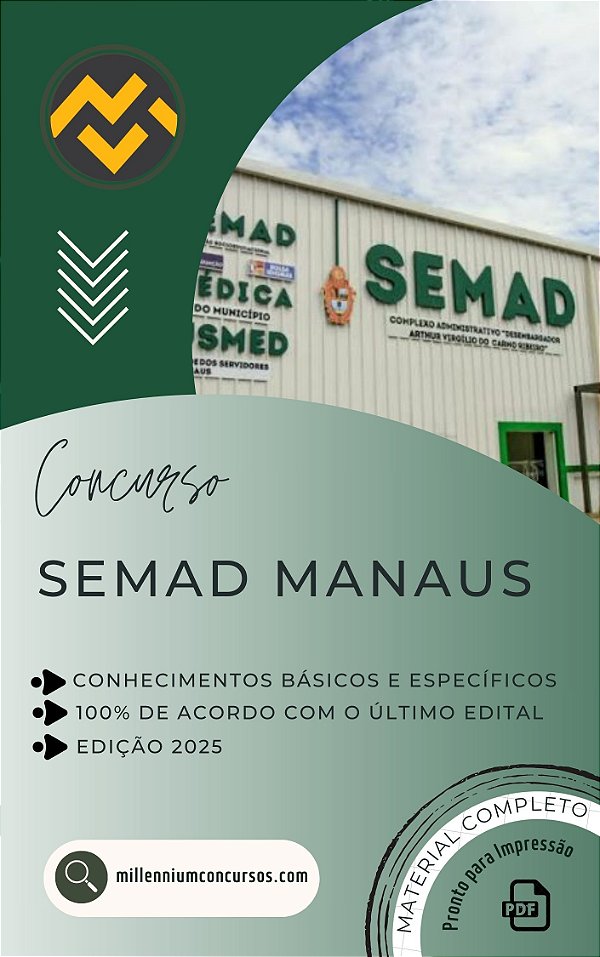 Apostila SEMAD MANAUS 2025 Analista Municipal II Engenharia Ambiental