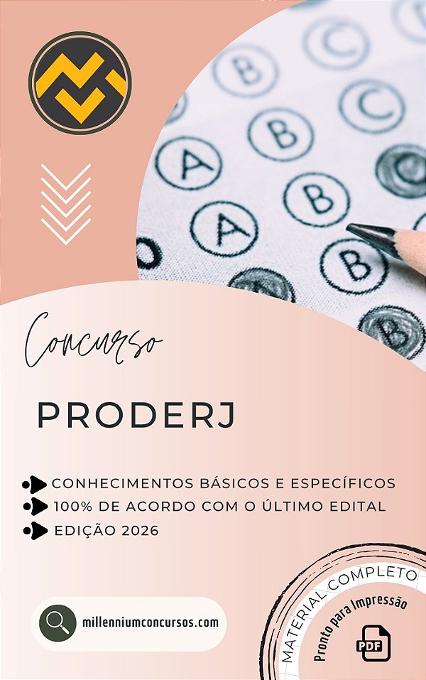 Apostila PRODERJ 2026 Analista de Sistemas e Métodos