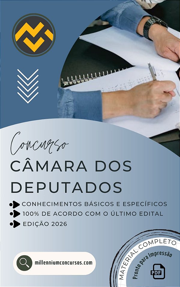 Apostila CÂMARA DOS DEPUTADOS 2026 Técnico Assistente Legislativo e Administrativo