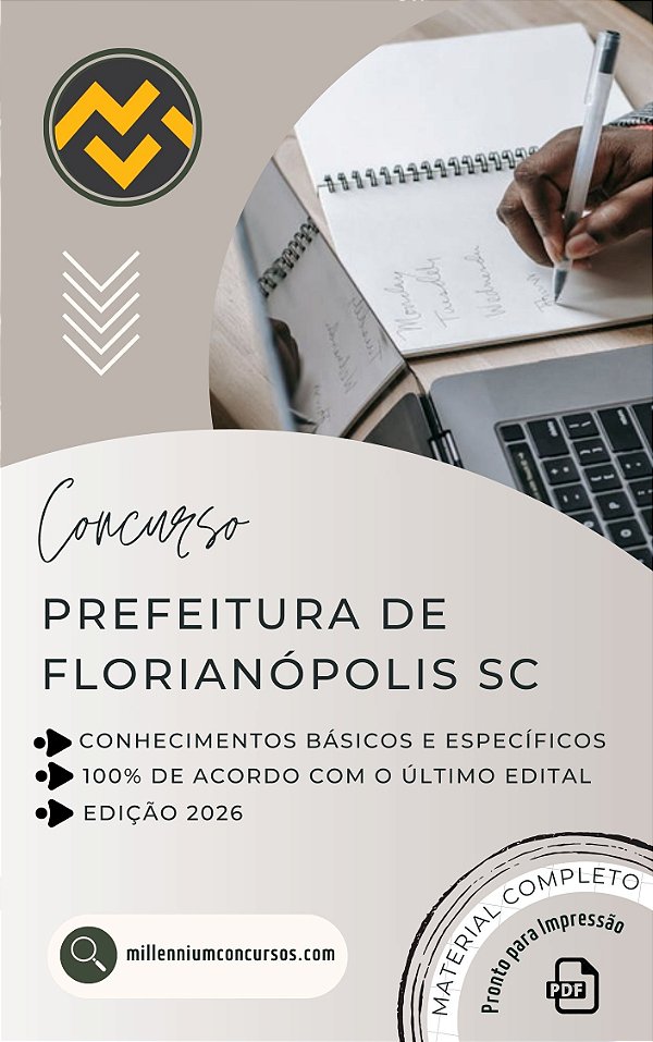 Apostila PREFEITURA DE FLORIANÓPOLIS SC 2026 Geólogo