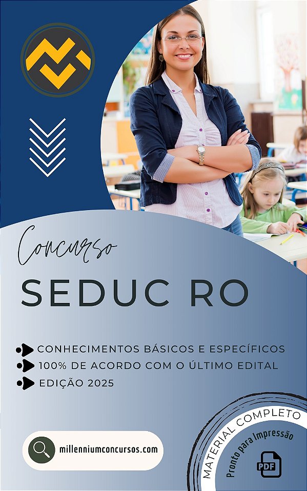 Apostila SEDUC RO 2026 Técnico Educacional - Atividade de Secretariado