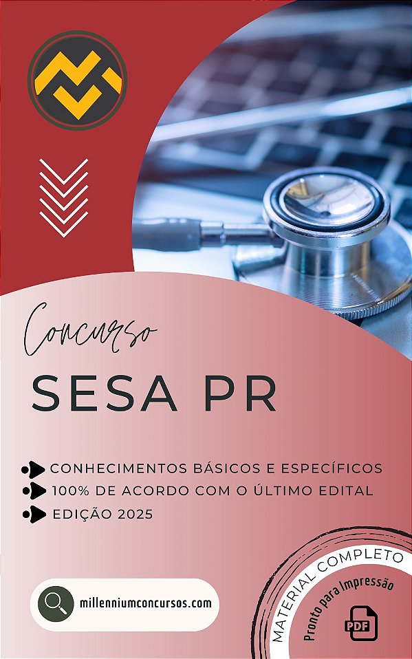 Apostila SESA PR 2026 Técnico em Segurança do Trabalho