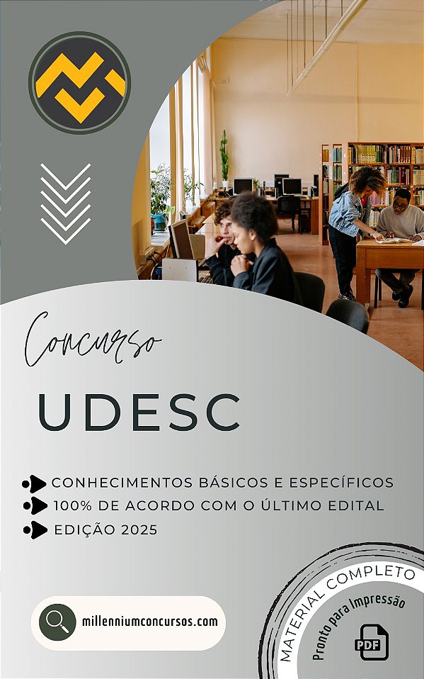 Apostila UDESC 2026 Técnico em Educação