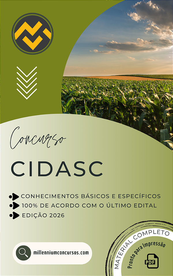 Apostila CIDASC 2026 Sistemas e Negócios