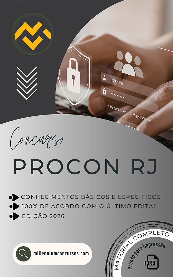 Apostila PROCON RJ 2026 Técnico em Informática