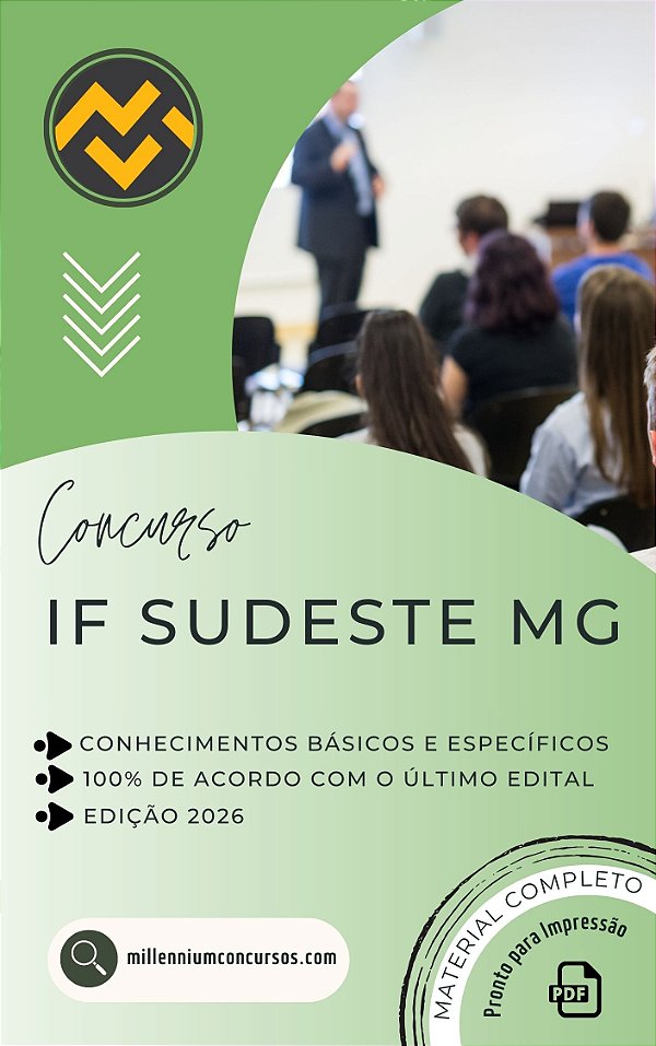 Apostila IF SUDESTE MG 2026 Professor Geografia
