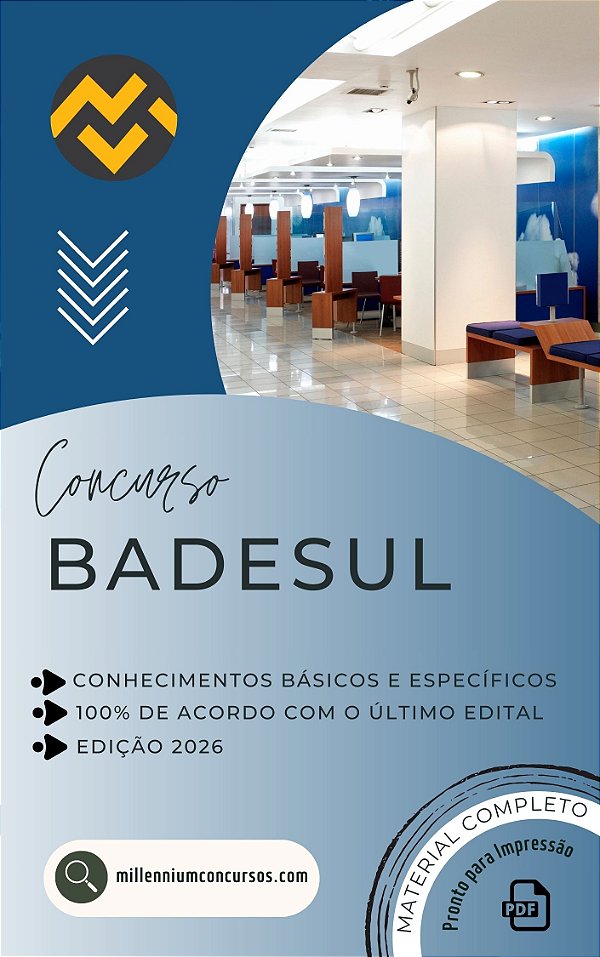 Apostila BADESUL RS 2026 Administrador de Banco de Dados