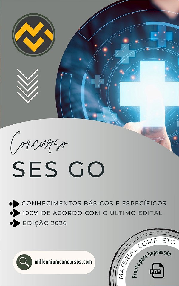 Apostila SES GO 2026 Fiscal Categoria IV Engenheiro de Alimentos