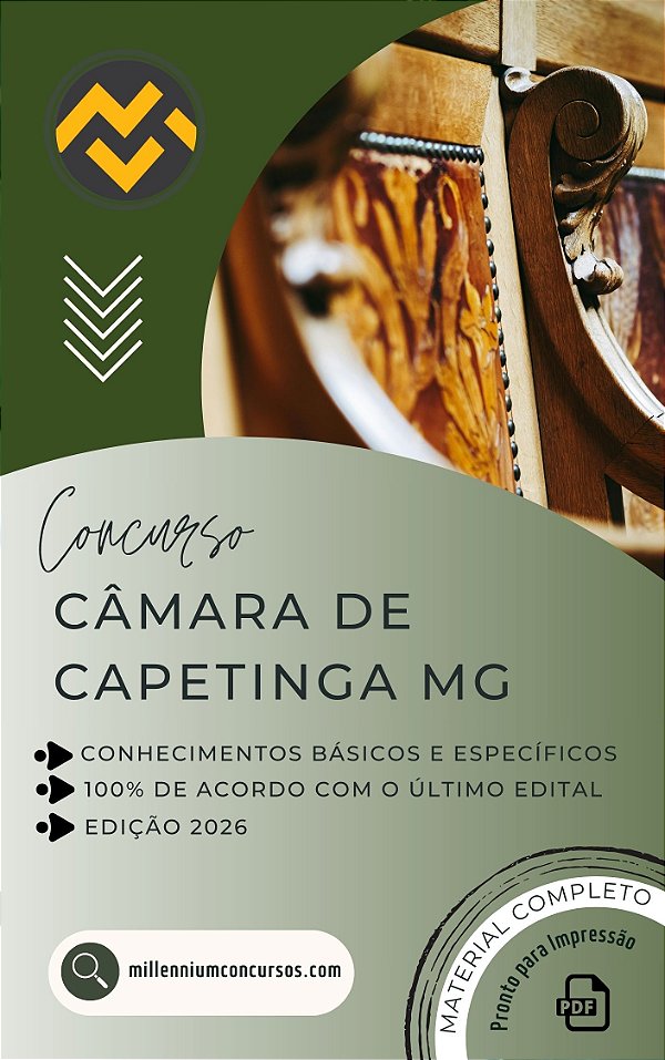 Apostila CÂMARA DE CAPETINGA MG 2026 Procurador Jurídico