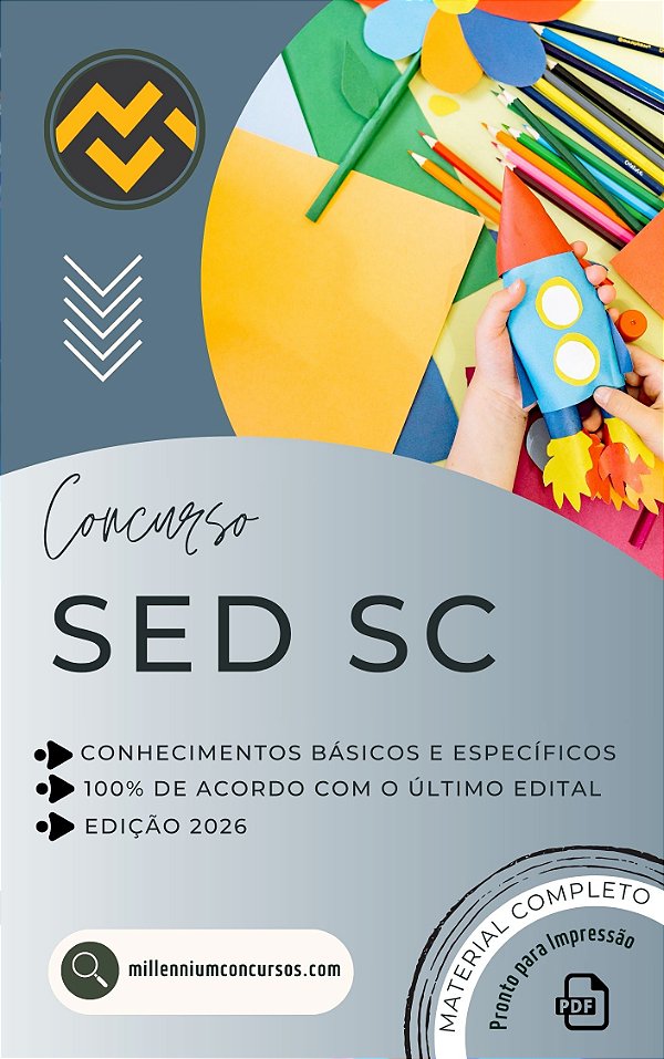 Apostila SED SC 2026 Professor Anos Iniciais do Ensino Fundamental