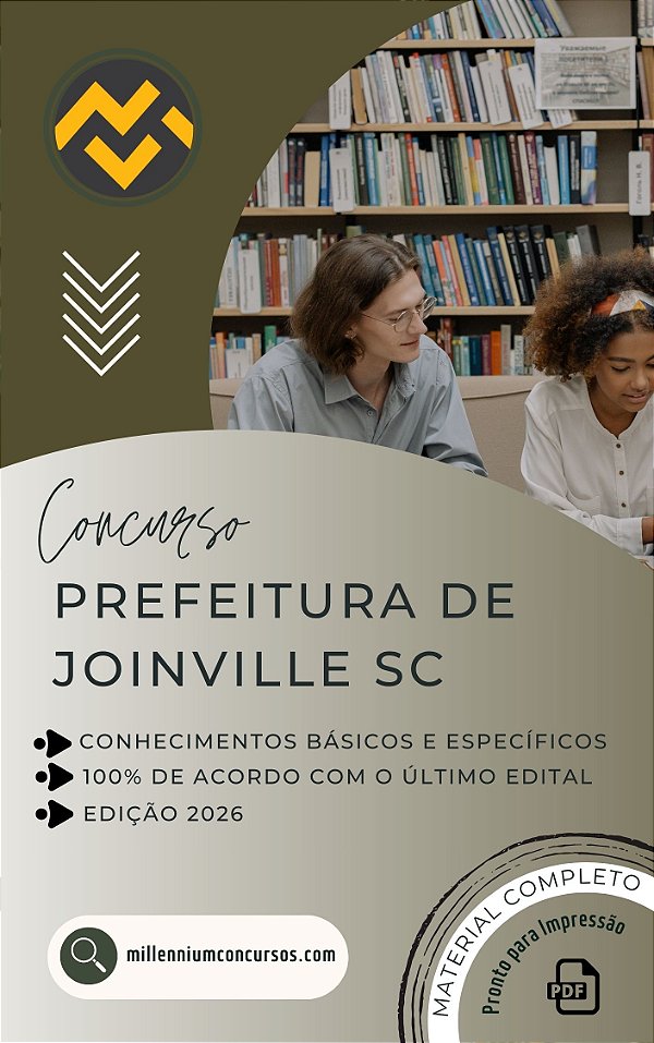 Apostila PREFEITURA DE JOINVILLE SC 2026 Professor de Educação Infantil