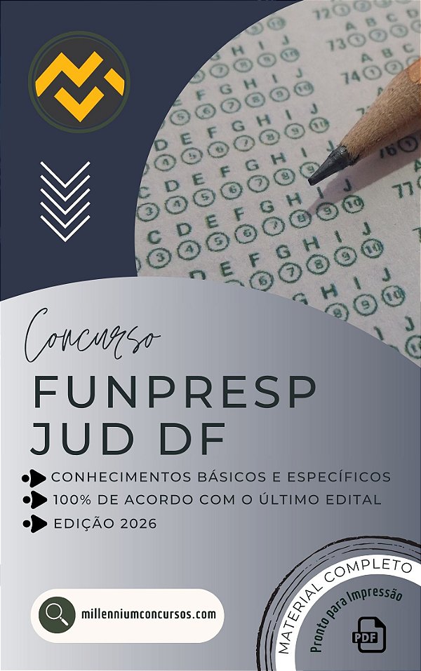 Apostila FUNPRESP-JUD DF 2026 Advogado