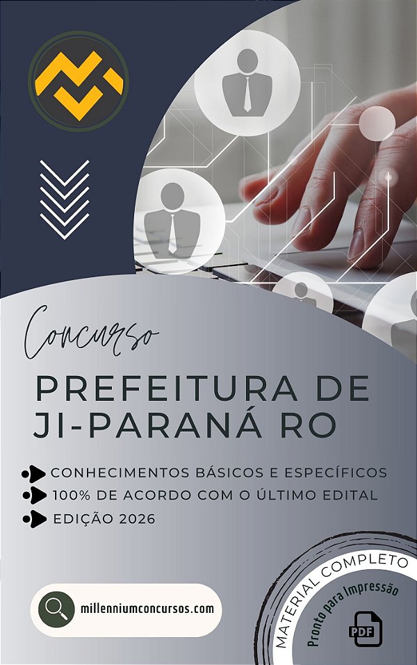 Apostila PREFEITURA DE JI-PARANÁ RO 2026 Professor de Agropecuária