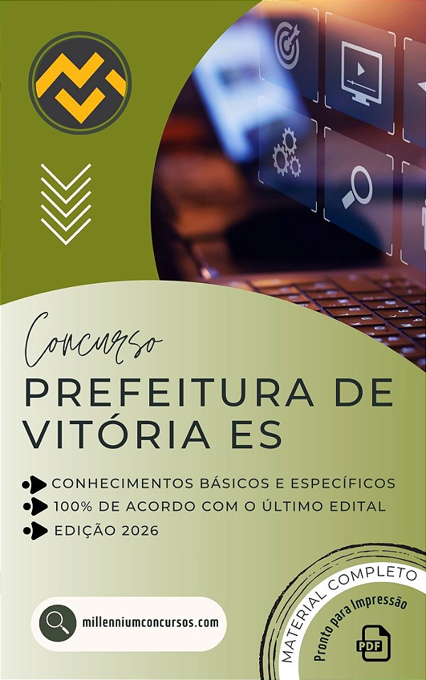Apostila PREFEITURA DE VITÓRIA ES 2026 Engenheiro Ambiental