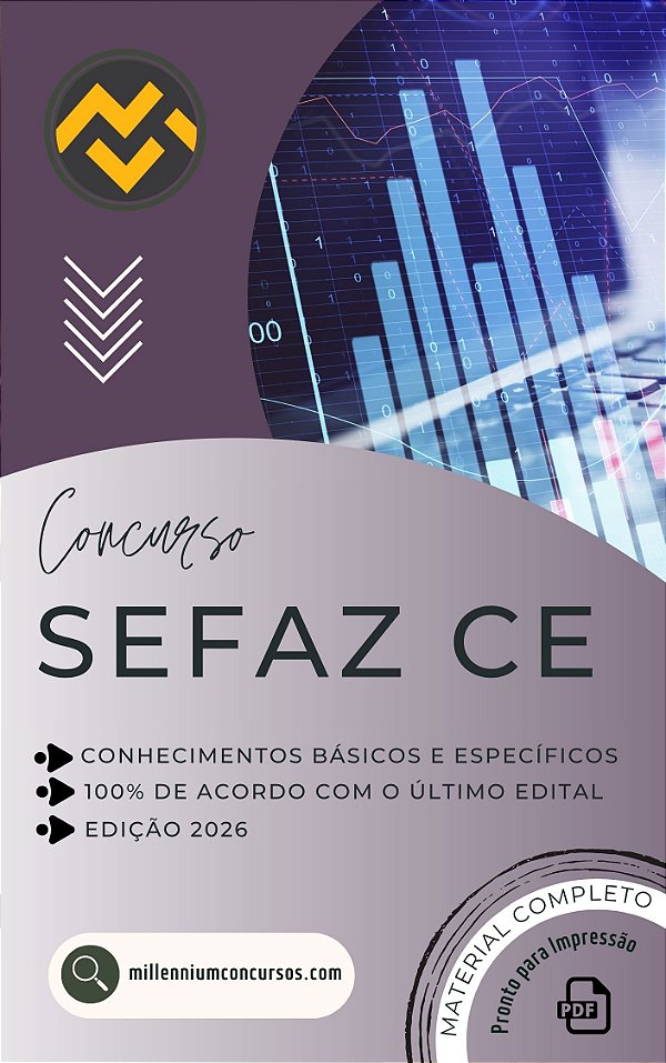 Apostila SEFAZ CE 2026 Auditor Fiscal Gestão Fazendária