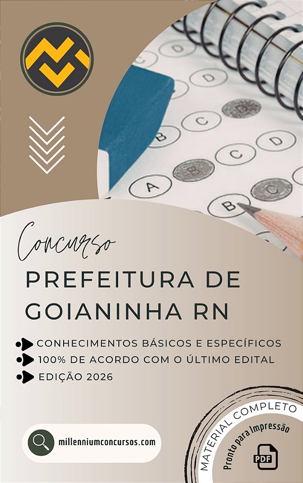 Apostila PREFEITURA DE GOIANINHA RN 2026 Professor de História