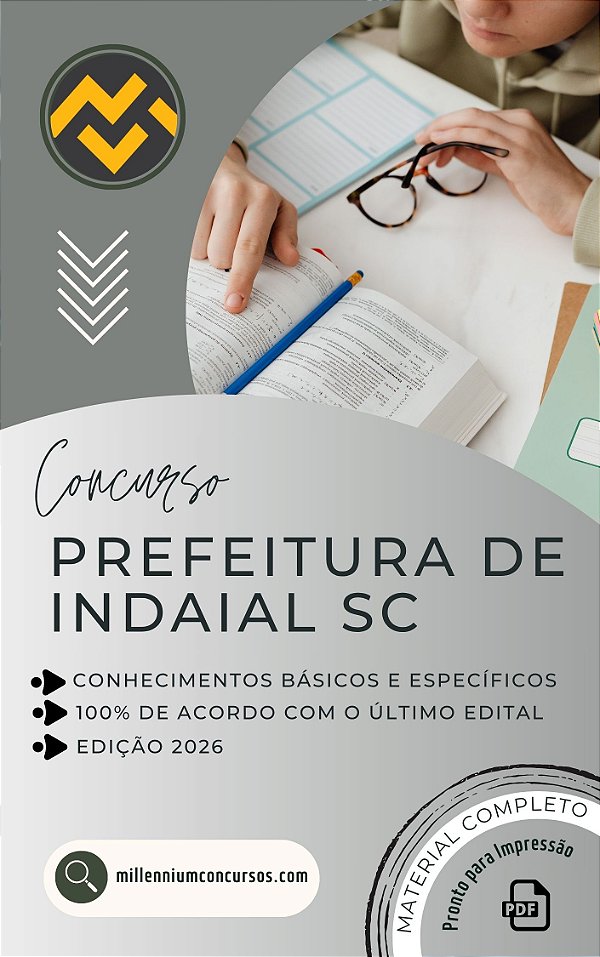 Apostila PREFEITURA DE INDAIAL SC 2026 Assistente Social