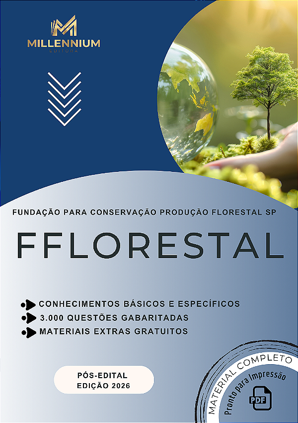 Apostila FUNDAÇÃO FLORESTAL SP 2026 Comunicação Social