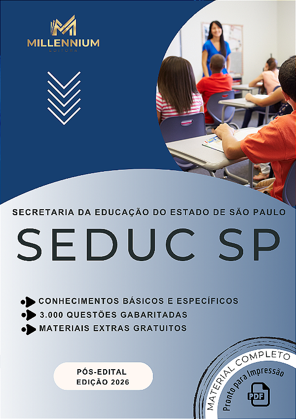 Apostila SEDUC SP 2026 Professor de Filosofia