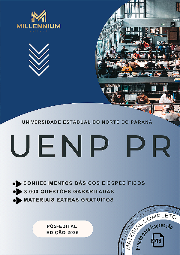 Apostila UENP PR 2026 Analista de Informática - Desenvolvimento de Sistemas