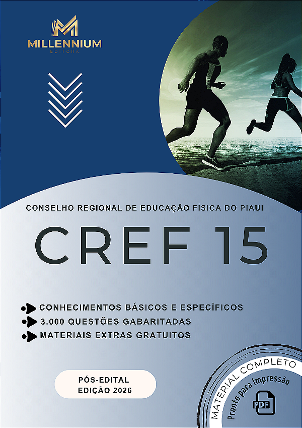 Apostila CREF 15 PI 2026 Agente de Fiscalização
