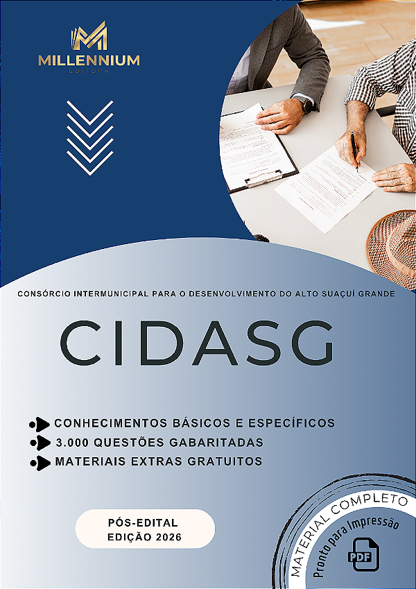 Apostila CIDASG MG 2026 Engenheiro Civil