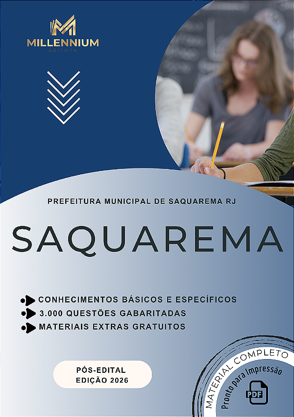 Apostila PREFEITURA DE SAQUAREMA RJ 2026 Professor Docente 1