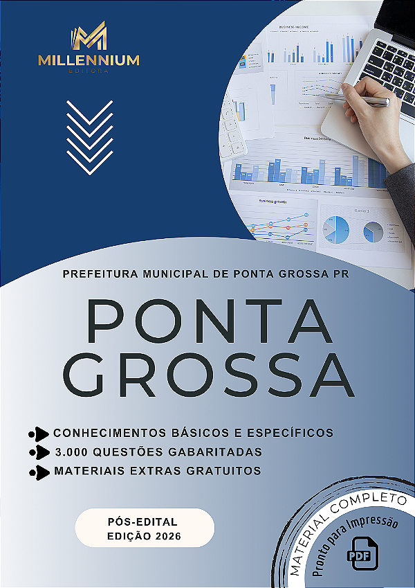 Apostila PREFEITURA DE PONTA GROSSA PR 2026 Economista
