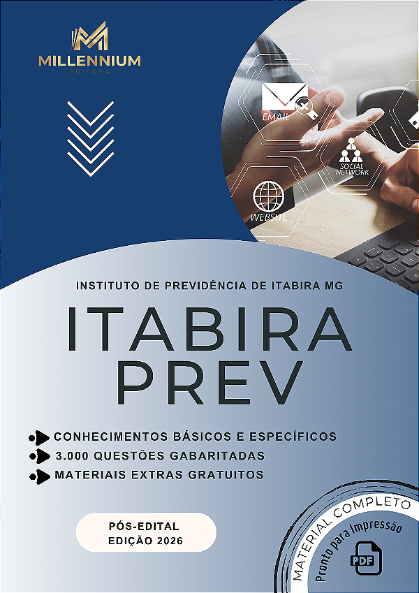 Apostila ITABIRAPREV 2026 Analista Previdenciário - Área Administrativa