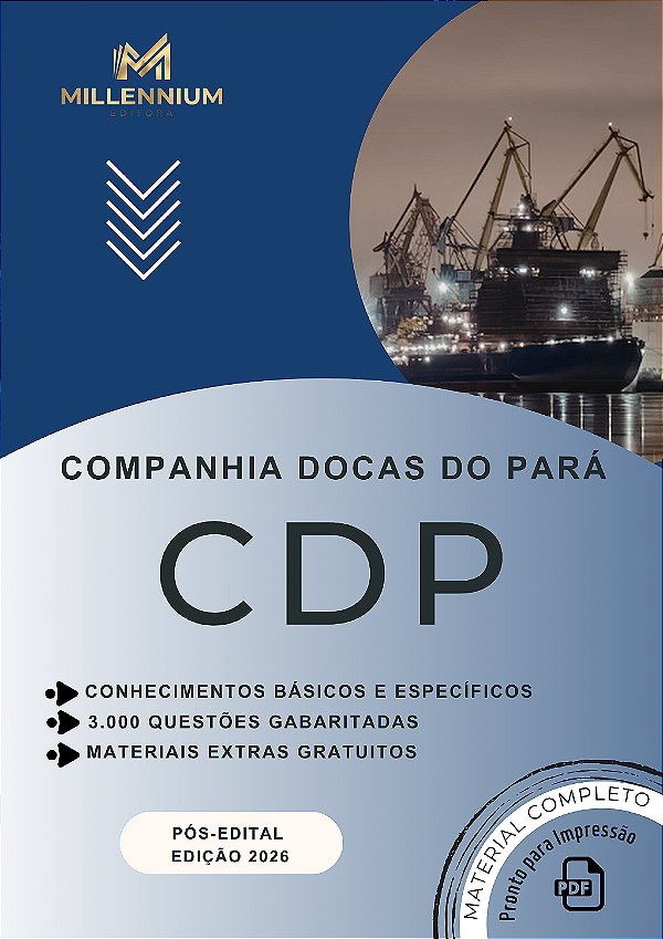 Apostila COMPANHIA DOCAS DO PARÁ 2026 Analista Portuário Contabilidade
