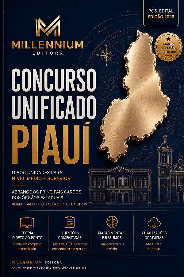 Apostila Concurso Unificado PI 2026 Agente Superior de Serviços Jornalista