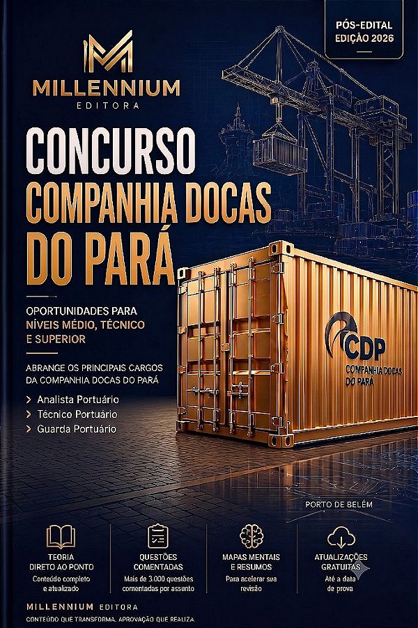 Apostila COMPANHIA DOCAS DO PARÁ 2026 Técnico Portuário Meio Ambiente