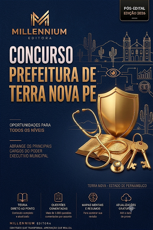 Apostila PREFEITURA DE TERRA NOVA PE 2026 Professor - AEE