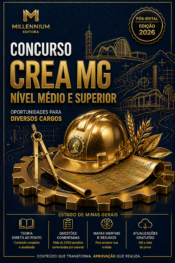 Apostila CREA MG 2026 Técnico Informática