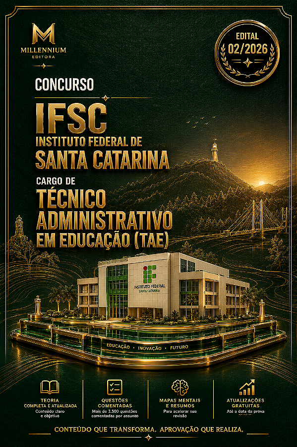 Apostila IFSC 2026 Tecnólogo em Gestão Pública