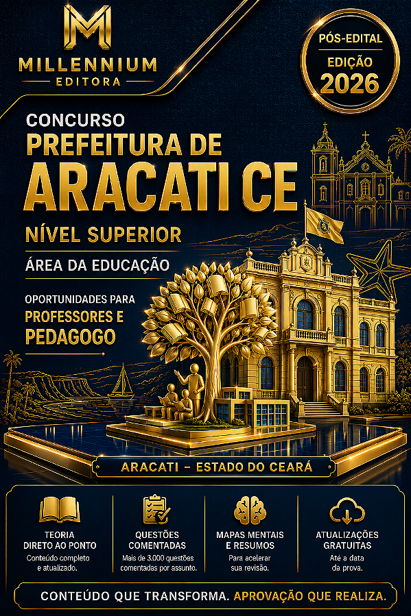 Apostila PREFEITURA DE ARACATI CE 2026 Professor Língua Inglesa