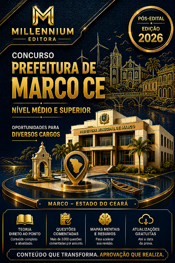 Apostila PREFEITURA DE MARCO CE 2026 Educador Físico