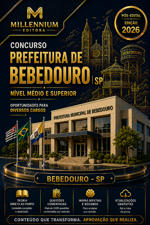 Apostila PREFEITURA DE BEBEDOURO SP 2026 Profissional de Apoio Escolar