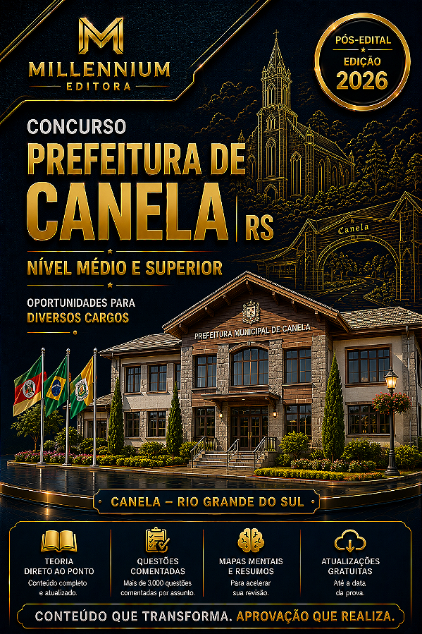 Apostila PREFEITURA DE CANELA RS 2026 Supervisor