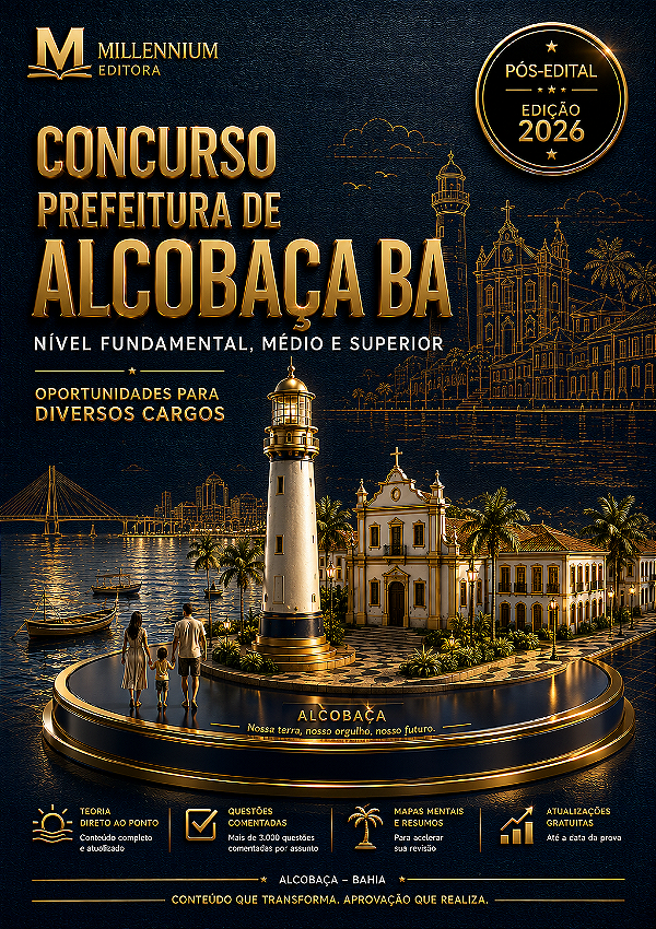 Apostila PREFEITURA DE ALCOÇABA BA 2026 Professor Português